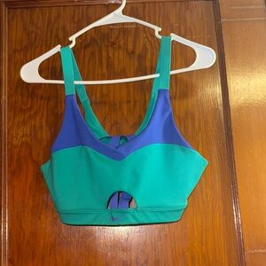 Teal and Royal Purple Sports Bra